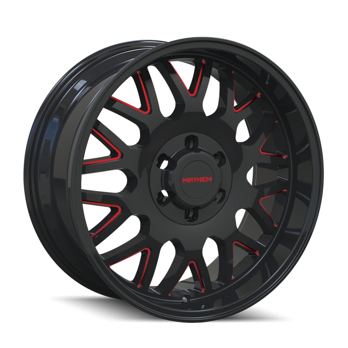 TRIPWIRE 8110 | BLACK W/PRISM RED | 20x9 | 6x139.7 | +18mm