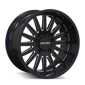 UTOPIA 8114 | BLACK W/MILLED SPOKES | 20x9 | 6x139.7 | 0mm
