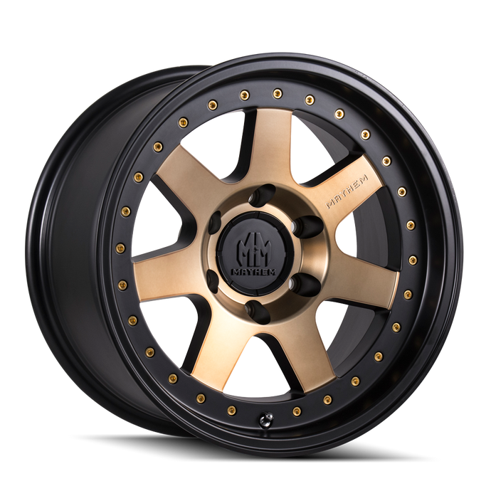 PRODIGY 8300 | MATTE BLACK W/BRONZE TINT | 17x9 | 5x127 | -6mm