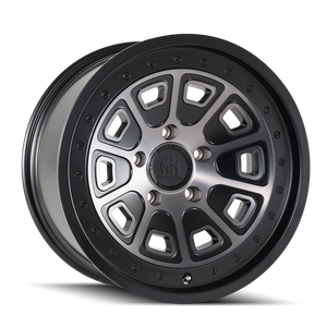 FLAT IRON 8301 | MATTE BLACK W/DARK TINT | 18x9 | 6x135 | 0mm