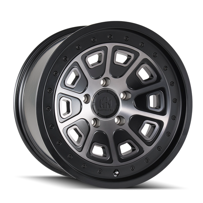 FLAT IRON 8301 | MATTE BLACK W/DARK TINT | 18x9 | 6x135 | 0mm