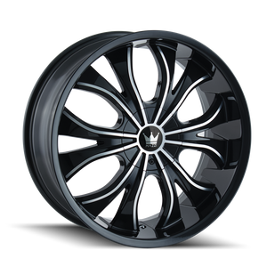 HUSTLER 342 | BLACK/MACHINED | 18x7.5 | 5x110/5x115 | +40