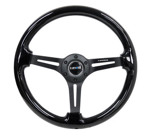 NRG 3" DEEP DISH WITH SLITS WOOD GRAIN