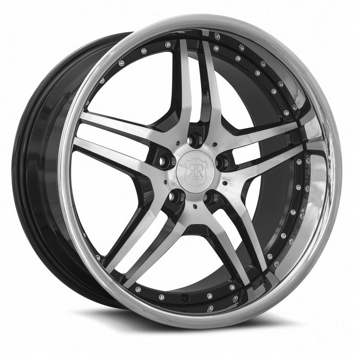 RW2 | Black Chrome Lip | 20x10 | 5x112/5x120.7 | 25-50