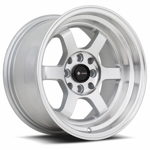 TR7 | Silver Machine Face Lip | 15x8 | 4x114.3/4x100 | 0mm