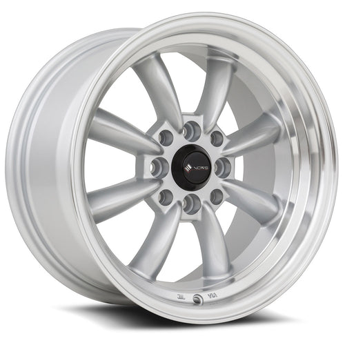TR9 | Silver Machine Lip | 15x8 | 4x114.3/4x100 | +20mm