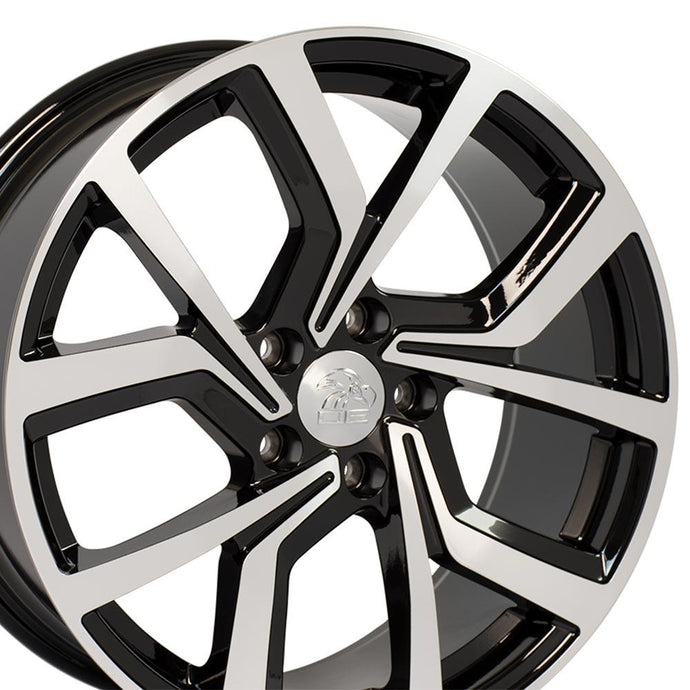 VW28 | Black Machined | 18x8 | 5x112 | +42mm