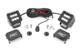 LED Light | Ditch Mount | 2" Black Pair | Flood Pattern | Ford Bronco (21-22)