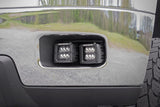 LED Light | Fog Mount | Dual 2" Black Pair | Chevy Silverado 2500 HD/3500 HD (11-14)