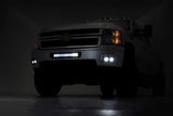 LED Light | Fog Mount | Dual 2" Black Pair | Chevy Silverado 2500 HD/3500 HD (11-14)