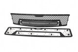 Mesh Grille | 30" Dual Row LED | Black | Chevy Silverado 1500 (07-13)