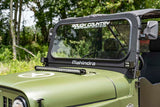 LED Light | Hood Mount | 30" Black Single Row | White DRL | Mahindra Roxor (19-21)