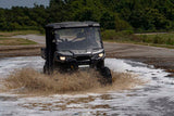 LED Light | Bumper Mount | 12" Black Single Row | White DRL | Can-Am Defender (16-22)