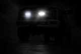 LED Light | Grille Mount | 8" Black Pair | Ford Super Duty (17-19)