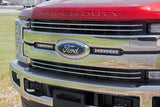 LED Light | Grille Mount | 8" Chrome Pair | Ford Super Duty (17-19)