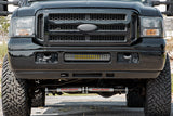 LED Light | Bumper Mount | 2" Black Dual Row | Amber DRL | Ford Super Duty (05-07)
