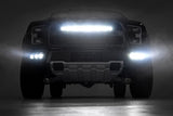 LED Light | Fog Mount | Triple 2" Black Pair | Ford Raptor (17-20)