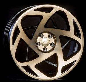 JNC047 | MATTE BLACK MACHINE BRONZE FACE | 17x9.5 | 5x114.3 | +35mm | CB: 73.1
