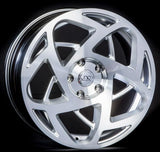 JNC047 | HYPER SILVER MACHINE FACE | 17x9.5 | 5x100 | +35mm | CB: 73.1