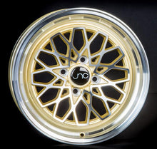 JNC040 | Gold Machined | 15x8 | 4x100 | +25mm | CB: 73.1