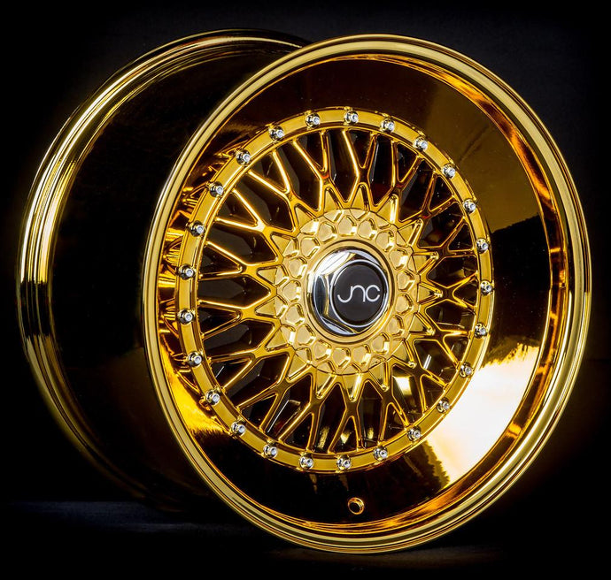 JNC004S | Platinum Gold | 17x8.5 | 4x100/4x114.3 | +15mm | CB: 73.1