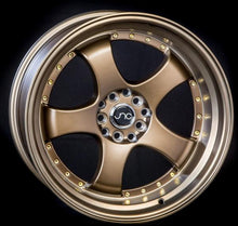 JNC017 | Matte Bronze w/ Gold Rivets | 18x9.5 | 5x100/5x114.3 | +25mm | CB: 73.1