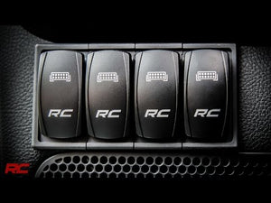 Rocker Switch | 2x1 with Logo | Blue Back Light