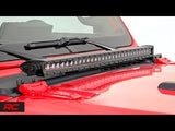 Jeep 30-inch LED Hood Kit (18-21 Wrangler JL, 20-21 Gladiator JT | Black-Series)