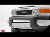 LED Light | Bumper Mount | 30" Black Dual Row | Toyota FJ Cruiser (07-14)