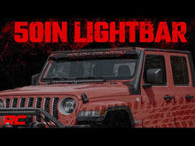 Jeep 50-inch Straight LED Light Bar Upper Windshield Kit w/ Single-Row Black Series LED (20-21 Gladiator JT, 18-21 Wrangler JL)