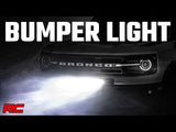 LED Light | Bumper Mount | 20" Black Single Row | White DRL | Ford Bronco Sport (21-22)