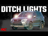 LED Light | Ditch Mount | Dual 2" Black Pairs | Spot/Flood | Subaru Forester (14-18)