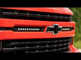LED Light | Grille Mount | 10" Black Slimline Pair | Chevy Silverado 1500 (19-22)