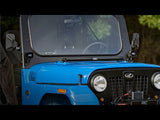 LED Light | Hood Mount | 30" Black Single Row | White DRL | Mahindra Roxor (19-21)