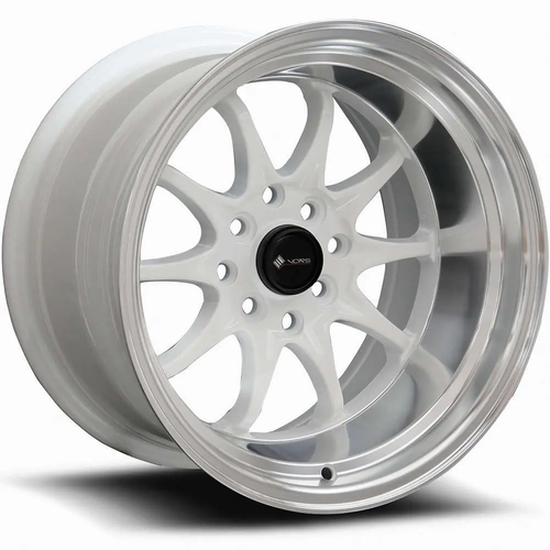 TR3 | White Machine Lip | 15x9 | 4x114.3/4x100 | 0mm