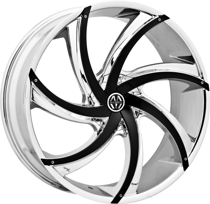 920 | CHROME WITH BLACK INSERTS | 26x9.5 | 6x135/6x139.7 | +25