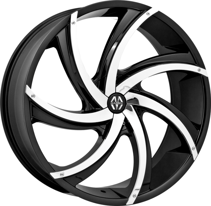 920 | BLACK WITH CHROME INSERTS | 20x8.5 | 5x115/5x120 | +15