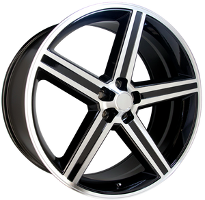 248 | BLACK AND MACHINED | 18x8.5 | 5x120 | +13