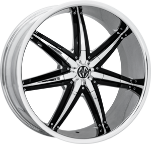 923 | CHROME WITH BLACK INSERTS | 26x9.5 | 5x115/5x127 | +13
