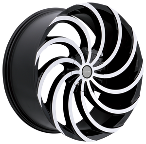 047 | BLACK AND MACHINED | 20x8.5 | 5x112/5x114.3 | +38