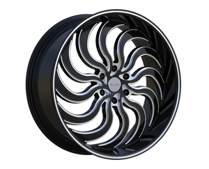 057 | BLACK AND MILLED | 24x9.5 | 6x139.7 | +30