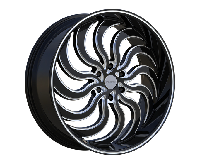 057 | BLACK AND MILLED | 24x9.5 | 6x139.7 | +30