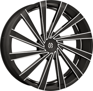 921 | BLACK AND MACHINED | 22x8.5 | 5x115/5x120 | +15