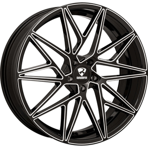 M5 | BLACK AND MILLED | 20x8.5 | 5x114.3 | +38