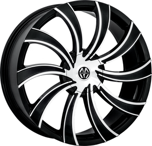 922 | BLACK AND MACHINED | 20x8.5 | 5x112/5x114.3 | +38