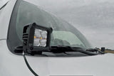 LED Light | Ditch Mount | 3" Chrome Wide Angle Pair