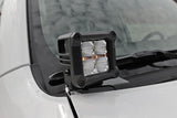 LED Light | Ditch Mount | 2" Black Pair | Amber DRL | Toyota 4Runner (10-22)