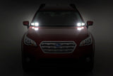 LED Light | Ditch Mount | Dual 2" Black Pairs | Flood | Subaru Outback (15-19)