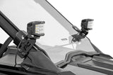 LED Light | A Pillar Mount | 2" Black Pair | Spot | Polaris RZR PRO XP (20-21)