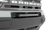 LED Light | Bumper Mount | 20" Black Single Row | White DRL | Ford Bronco Sport (21-22)